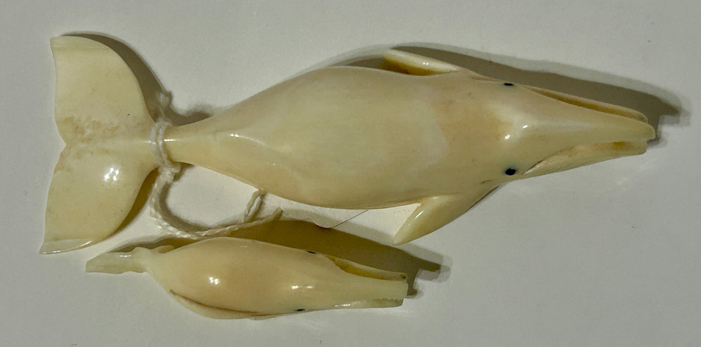 WALRUS IVORY CARVED PR. OF WALES