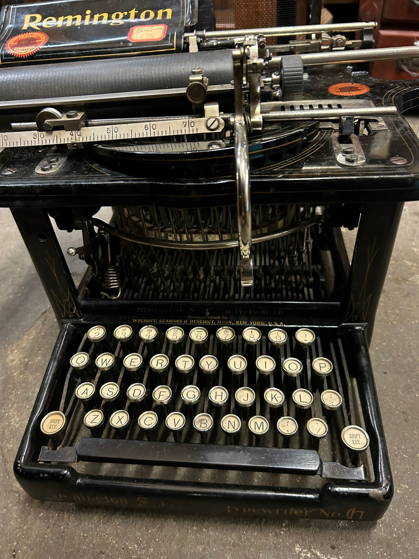 REMINGTON ANTIQUE #6 TYPEWRITER
