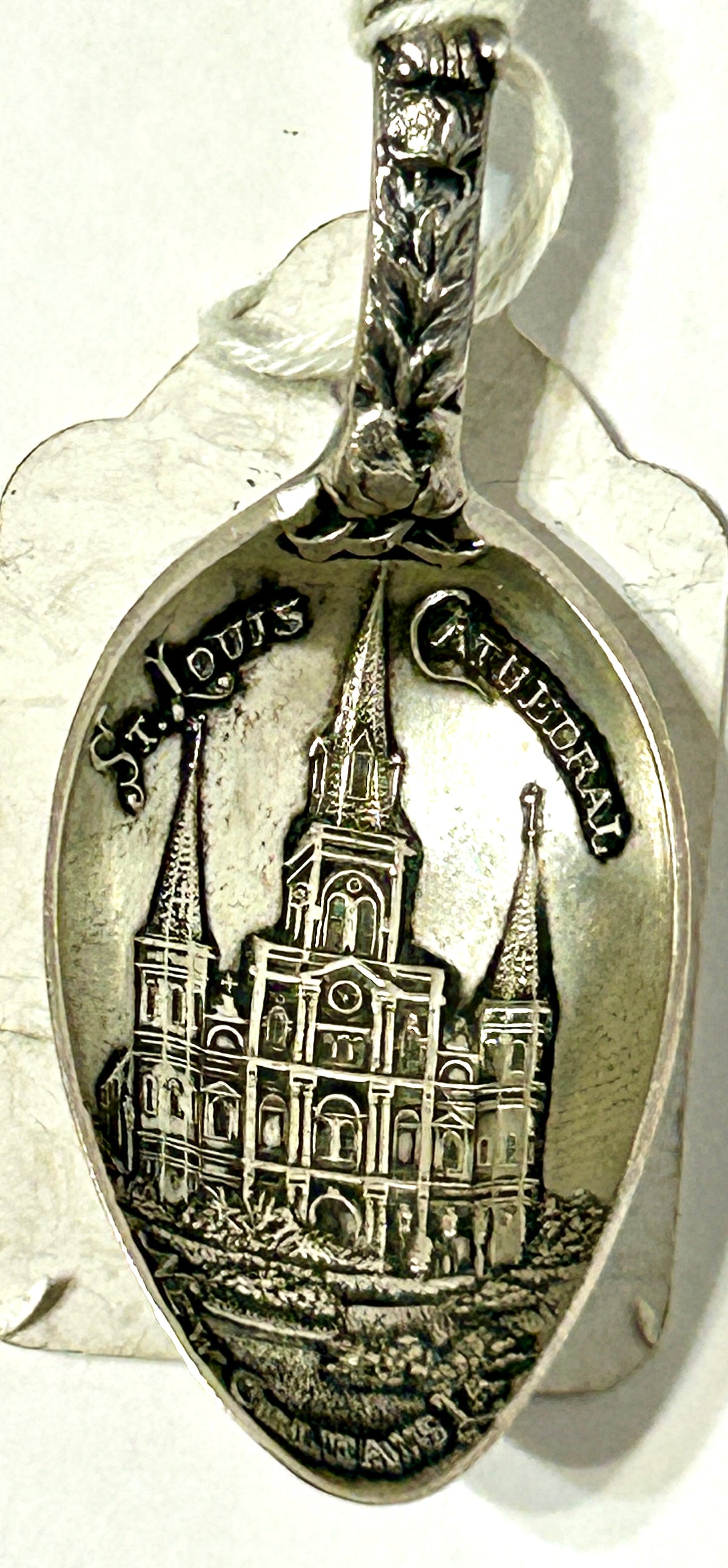 ANTIQUE "WATERMELON BOY" STERLING SILVER ST. LOUIS CATHEDRAL NEW ORLEANS