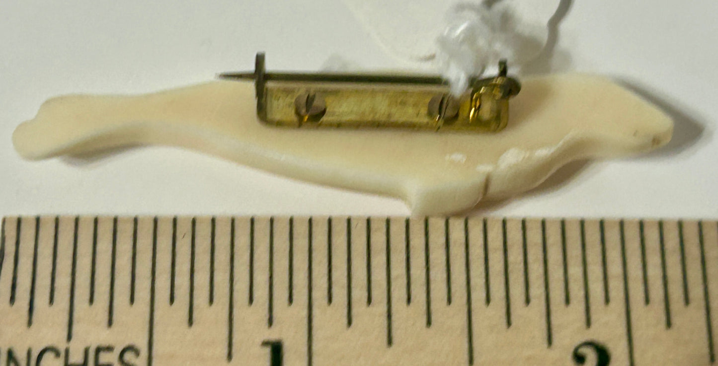 WALRUS IVORY SEAL PIN