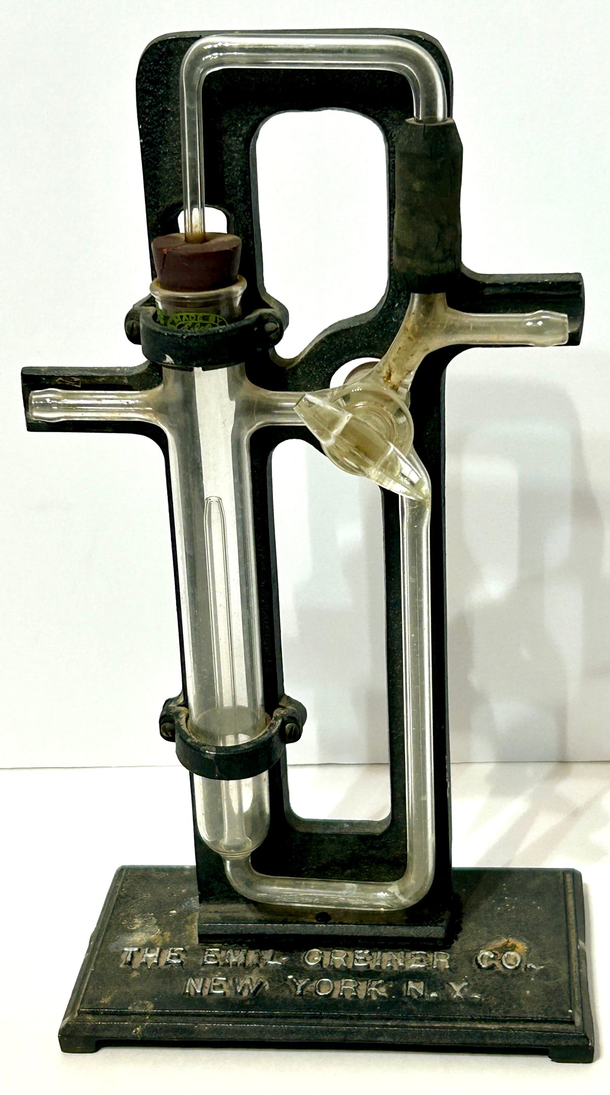 ANTIQUE THE EMIL GREINER CO.  SCIENTIFIC MCLEAD VACUUM GUAGE