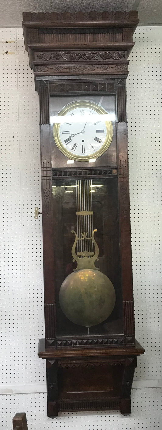 LARGE GILBERT JEWELER's REGULATOR WALL CLOCK