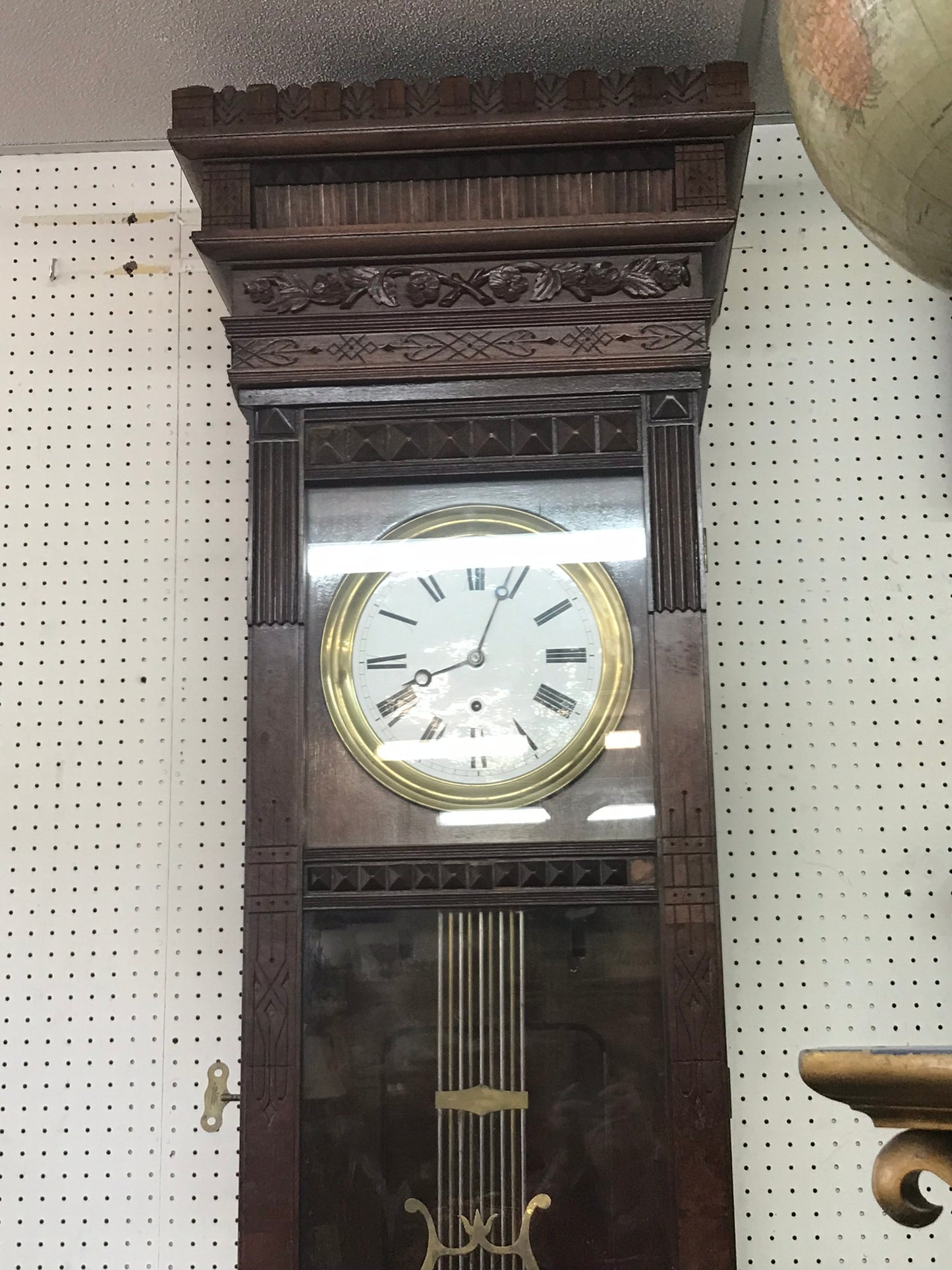 LARGE GILBERT JEWELER's REGULATOR WALL CLOCK