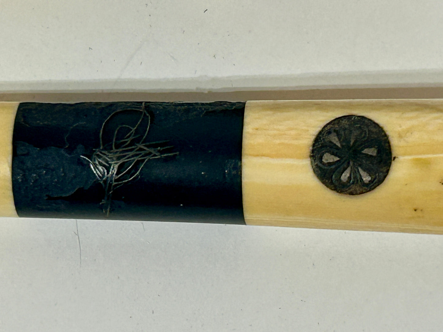 WALRUS IVORY PAIR OF CIGARETTE HOLDERS