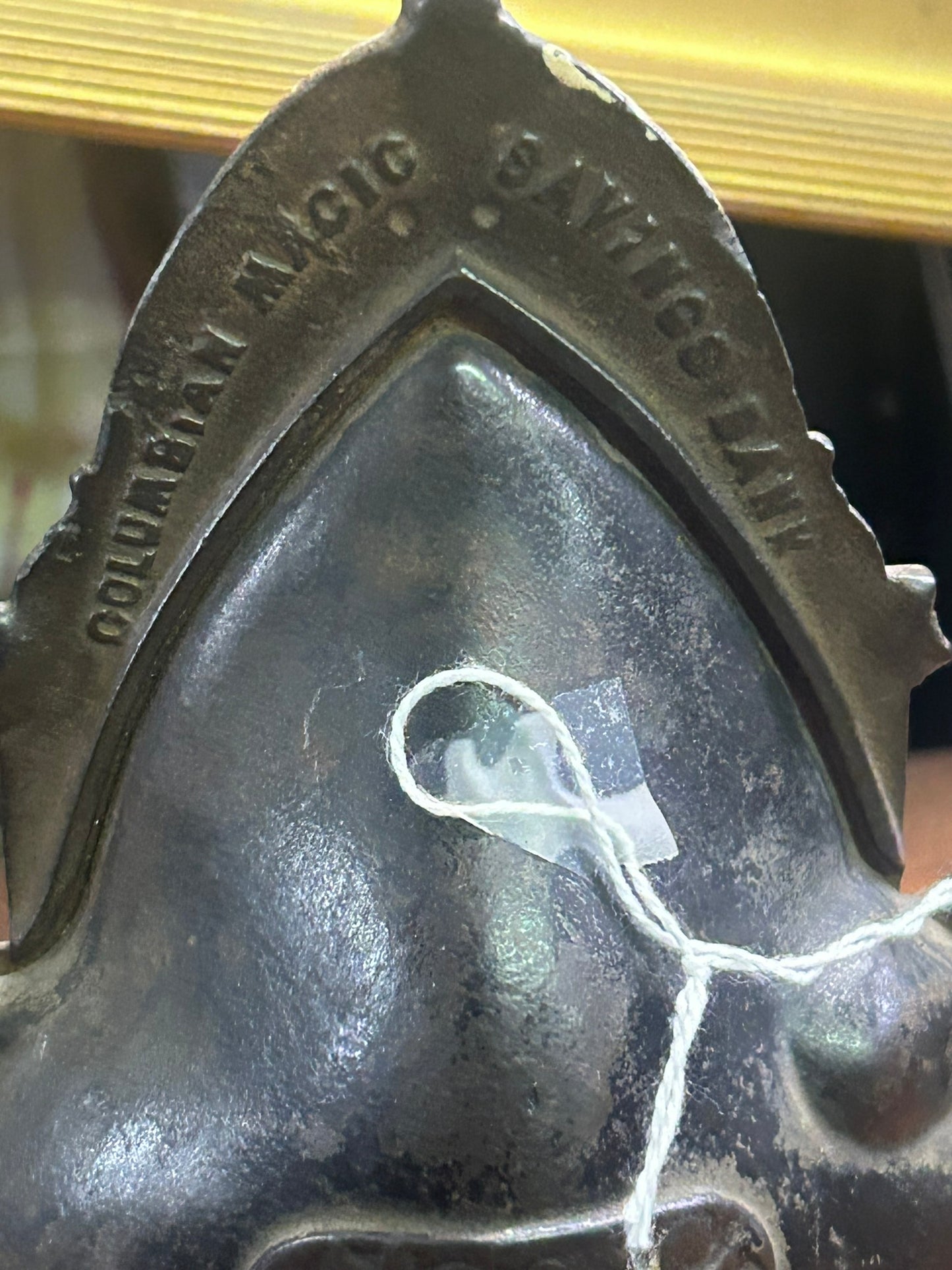 COUMBIAN EXPO ANTIQUE SEMI MECHANICAL CAST IRON BANK