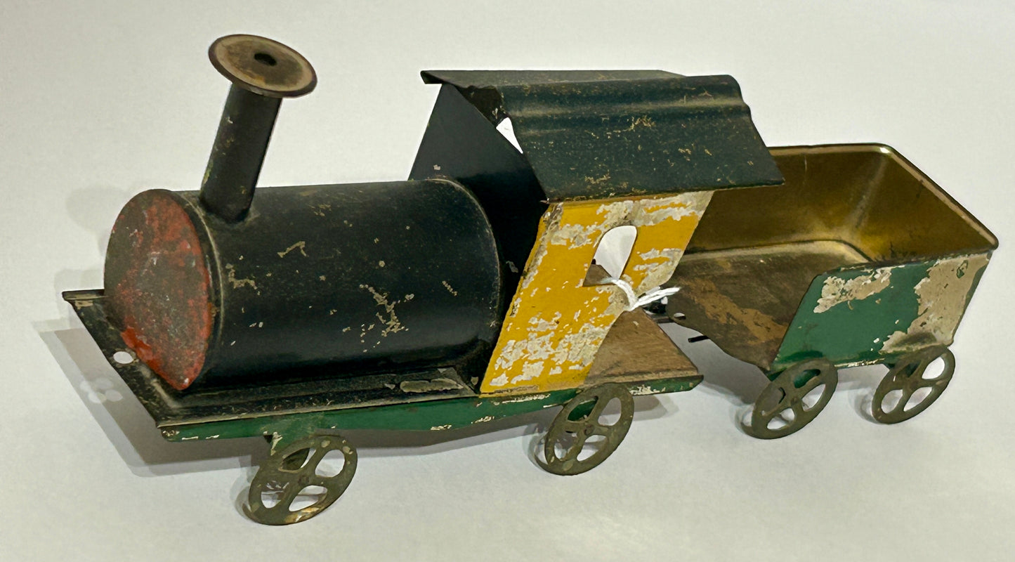 EARLY AMERICAN TIN TOY TRAIN SET