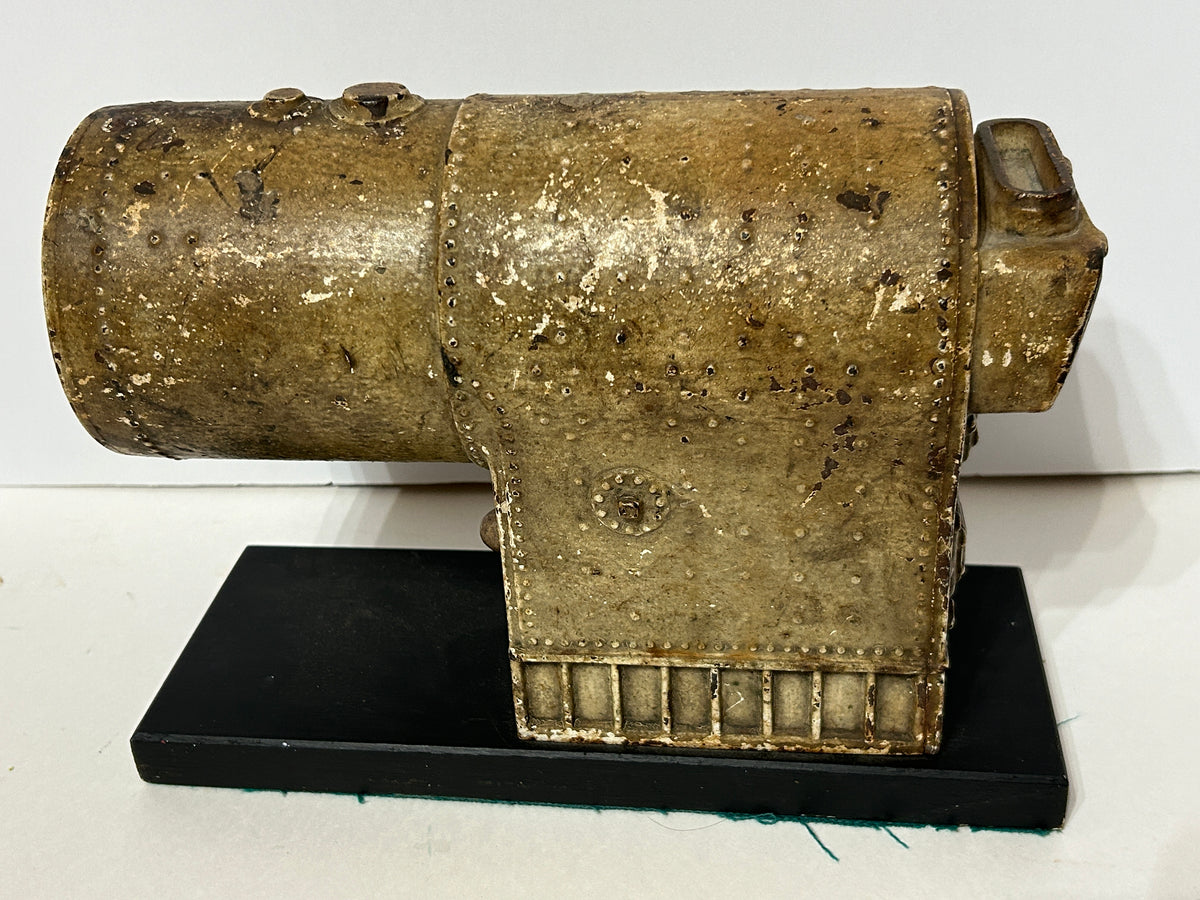 ANTIQUE IRON BOILER FIGURAL ADVERTISING DISPLAY FOR KEWANEE BOILER CO.