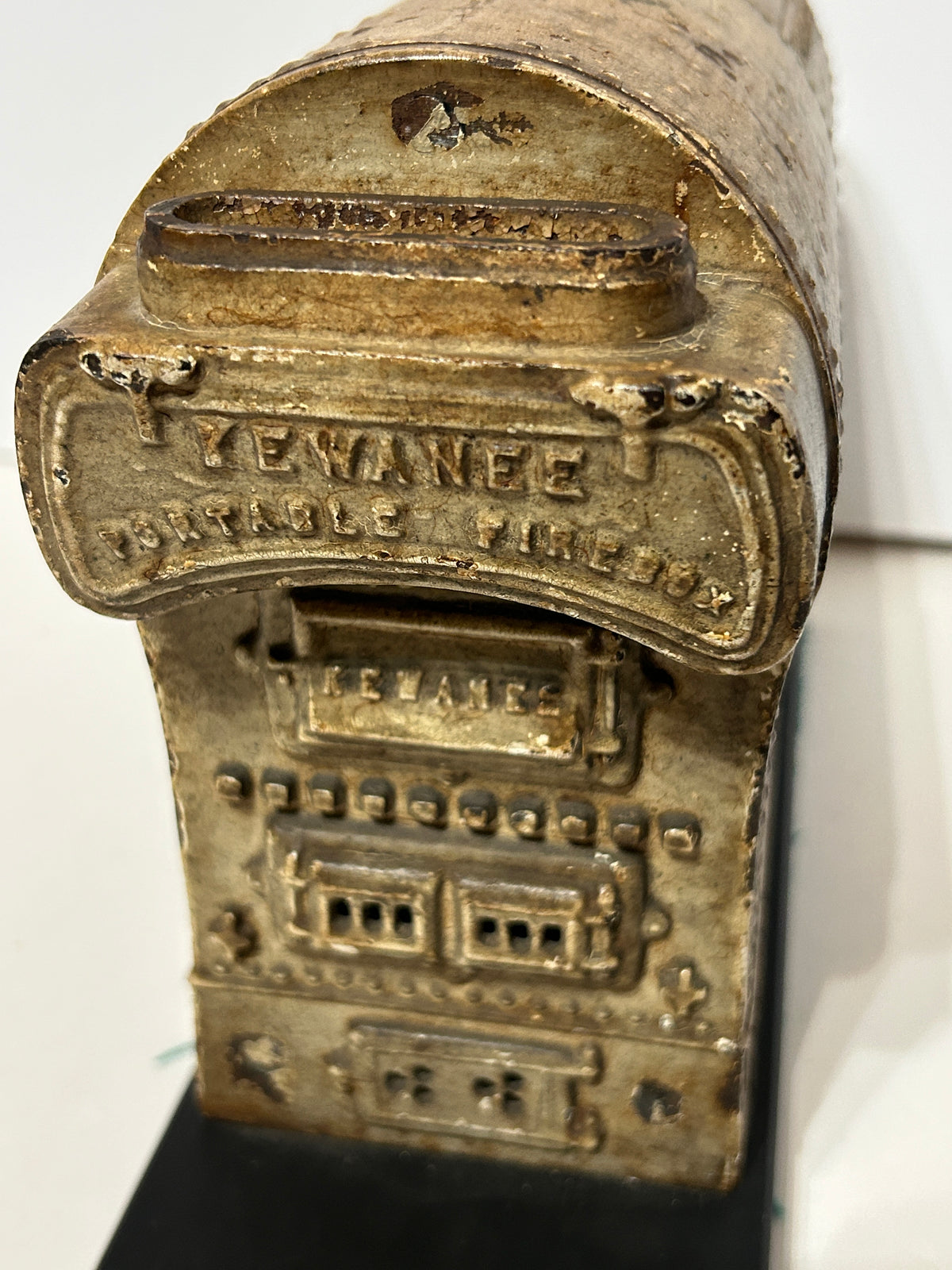 ANTIQUE IRON BOILER FIGURAL ADVERTISING DISPLAY FOR KEWANEE BOILER CO.