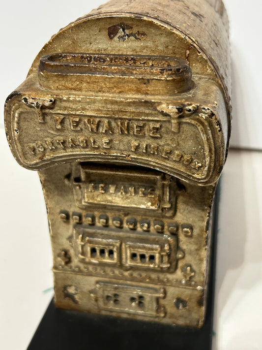 ANTIQUE IRON BOILER FIGURAL ADVERTISING DISPLAY FOR KEWANEE BOILER CO.
