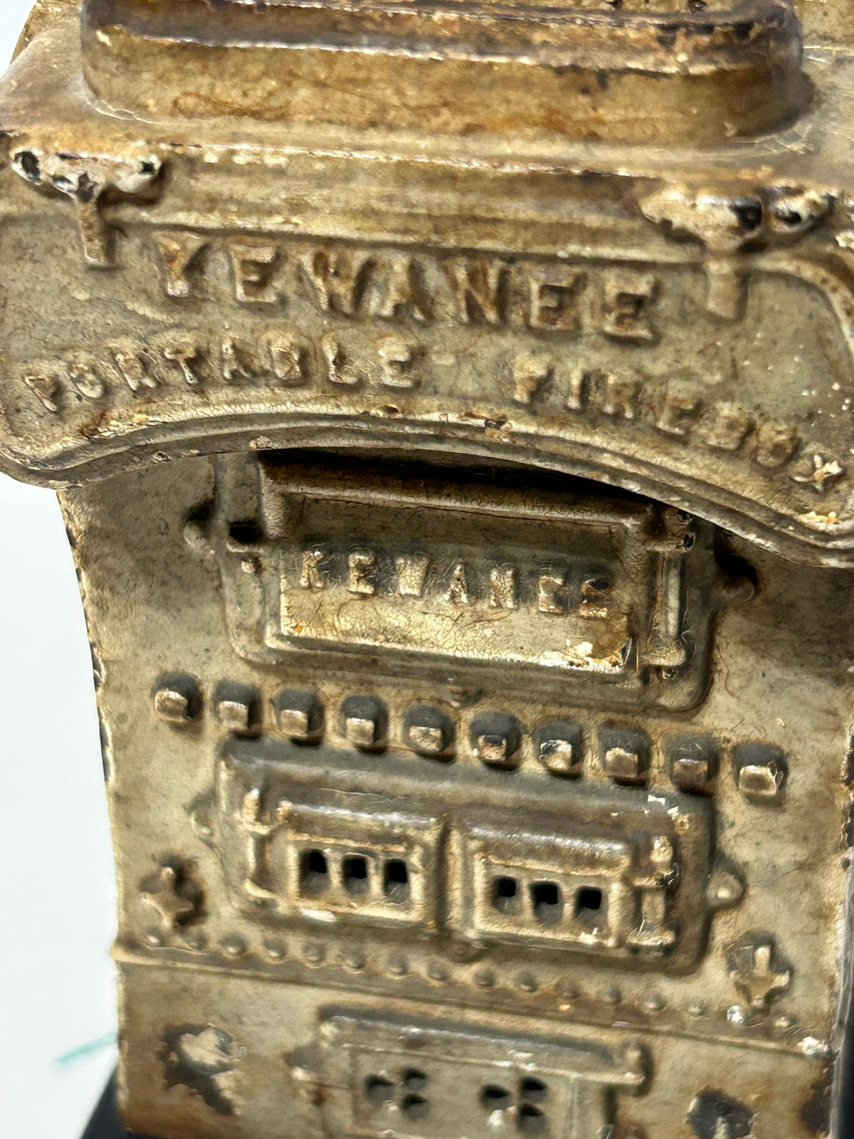 ANTIQUE IRON BOILER FIGURAL ADVERTISING DISPLAY FOR KEWANEE BOILER CO.