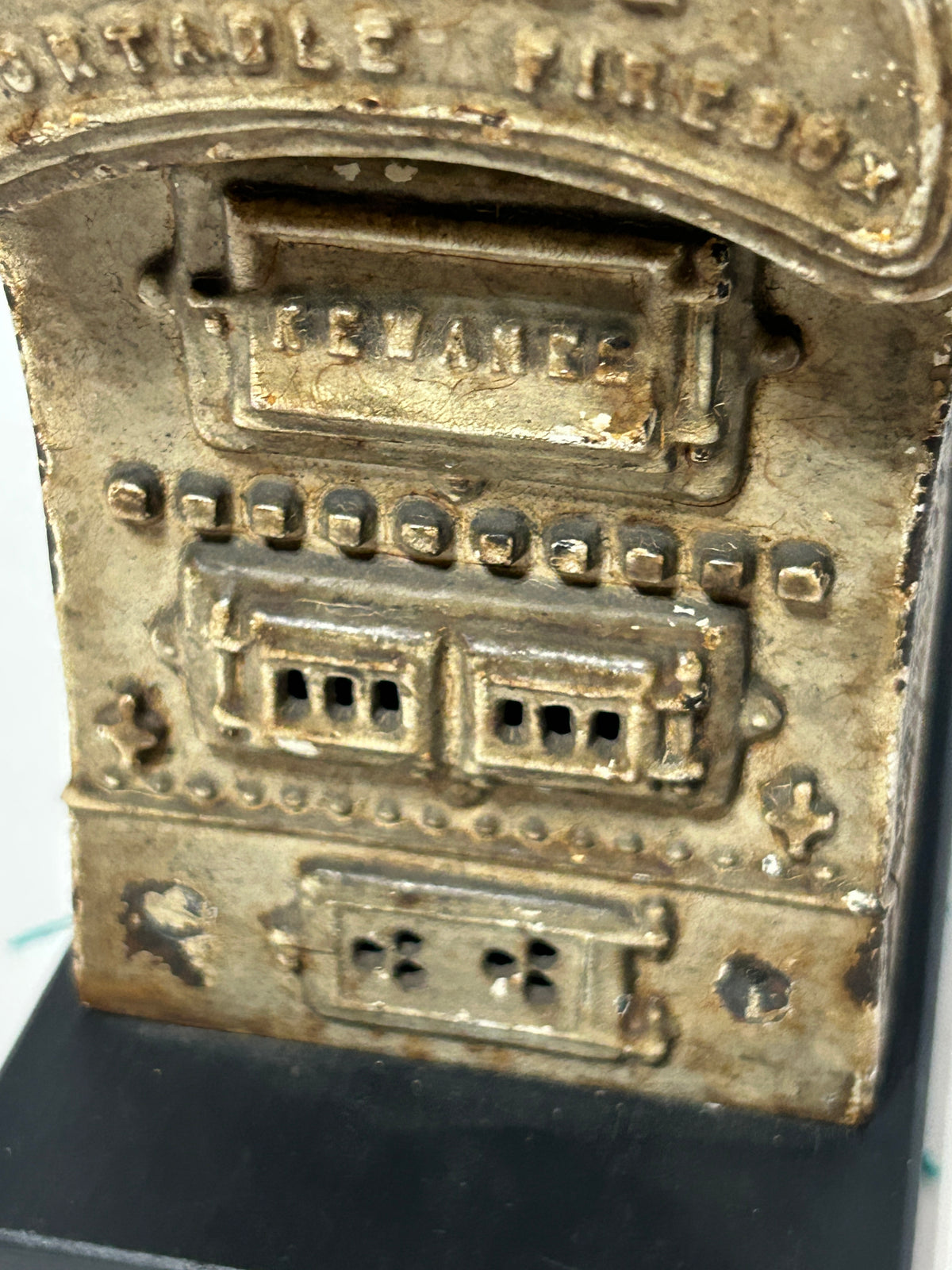 ANTIQUE IRON BOILER FIGURAL ADVERTISING DISPLAY FOR KEWANEE BOILER CO.