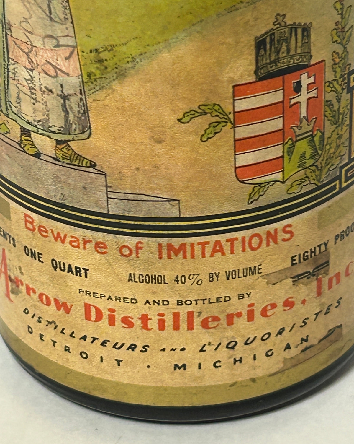 PELINKOVAC ANTIQUE STOMACH BITTERS BOTTLE WITH FULL LABELS