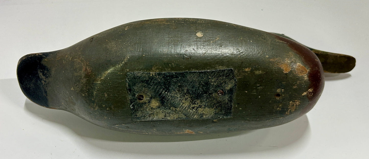 DUCK DECOY ANTIQUE WOODEN MALLARD