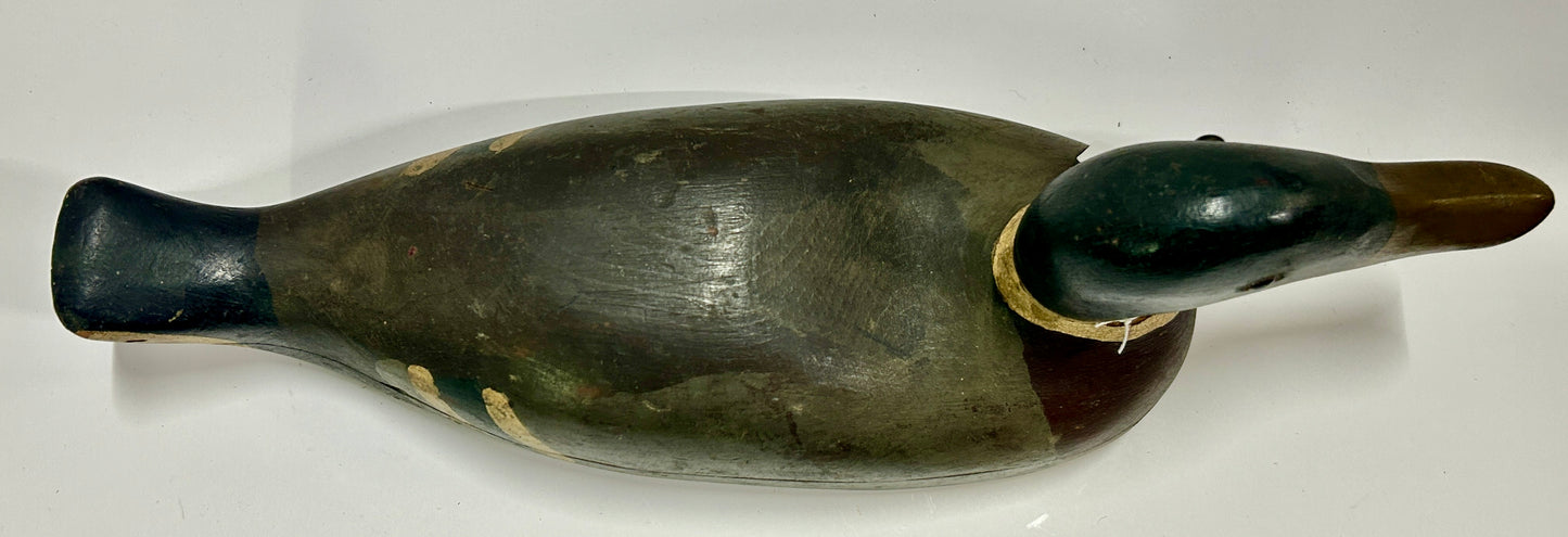 DUCK DECOY CARVED WOODEN ANTIQUE
