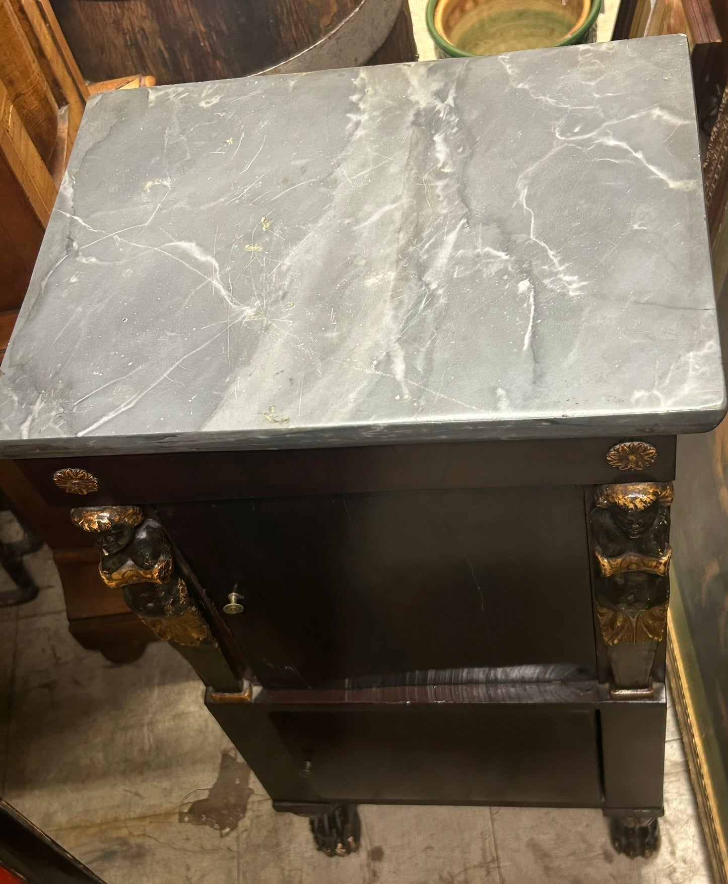 FRENCH EMPIRE ANTIQUE 1800'S SMALL CABINET