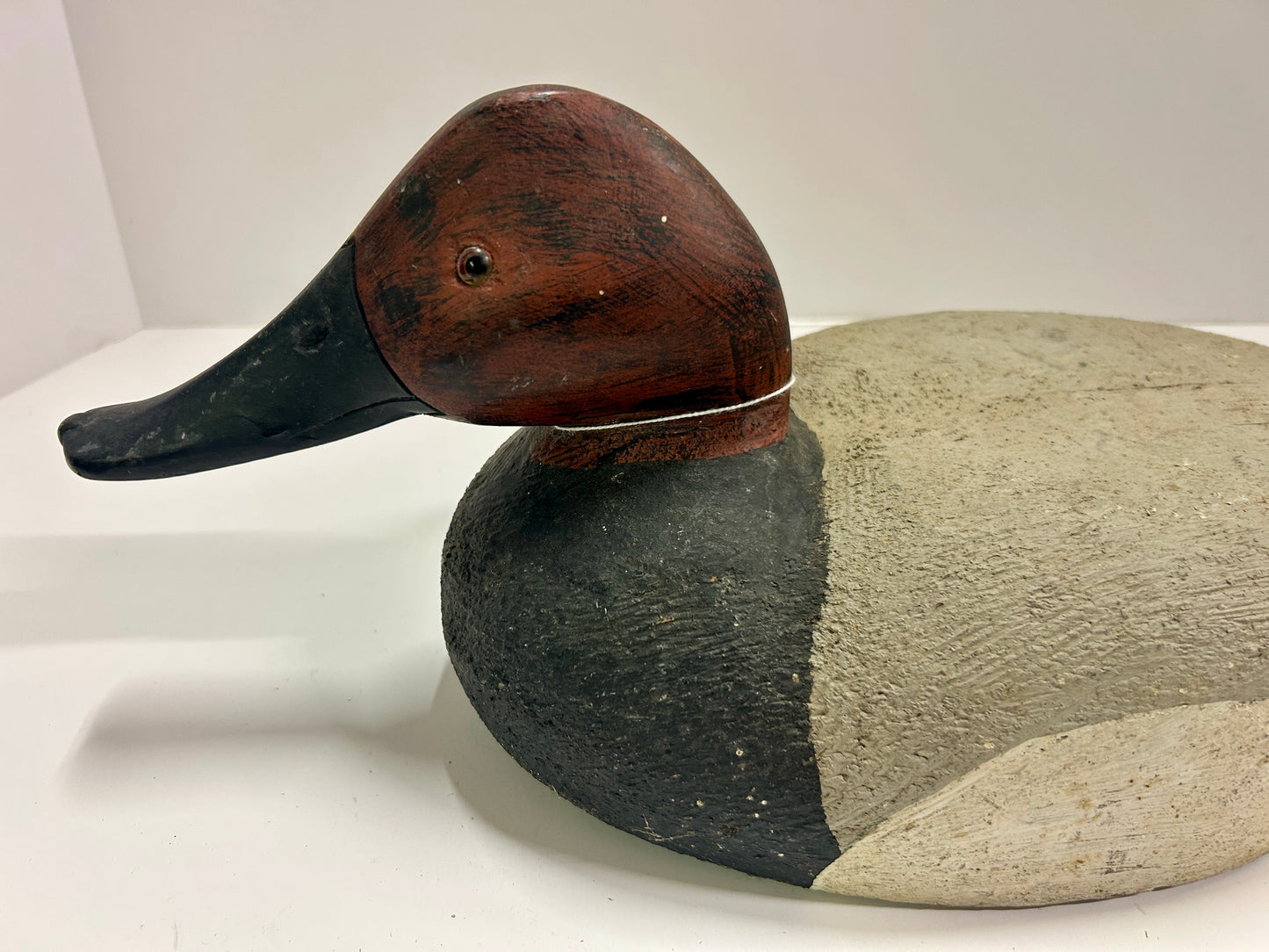DUCK DECOY ANTIQUE RED HEAD