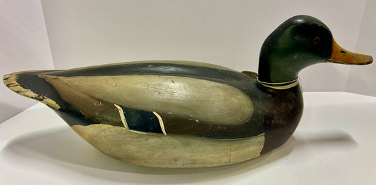 DUCK DECOY ANTIQUE WEST COAST MAKER MALLARD DUCK