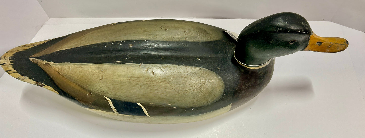 DUCK DECOY ANTIQUE WEST COAST MAKER MALLARD DUCK
