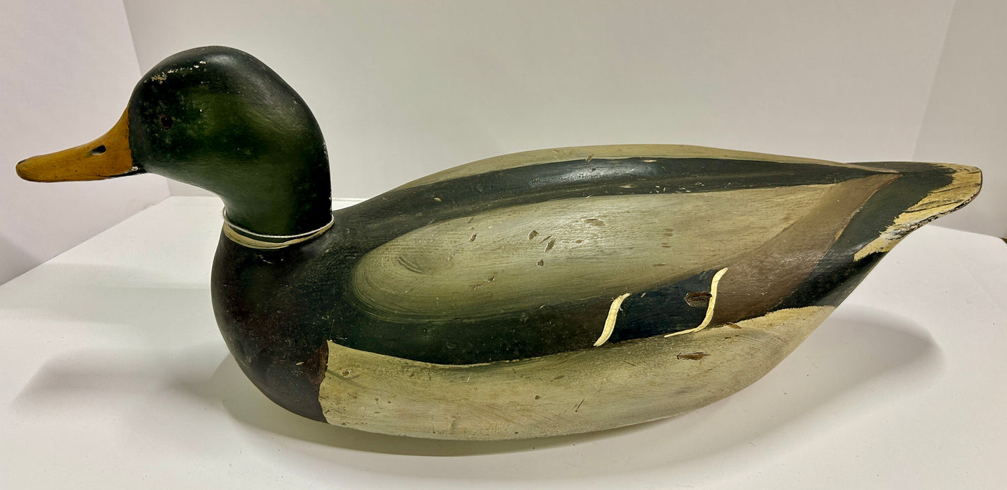 DUCK DECOY ANTIQUE WEST COAST MAKER MALLARD DUCK