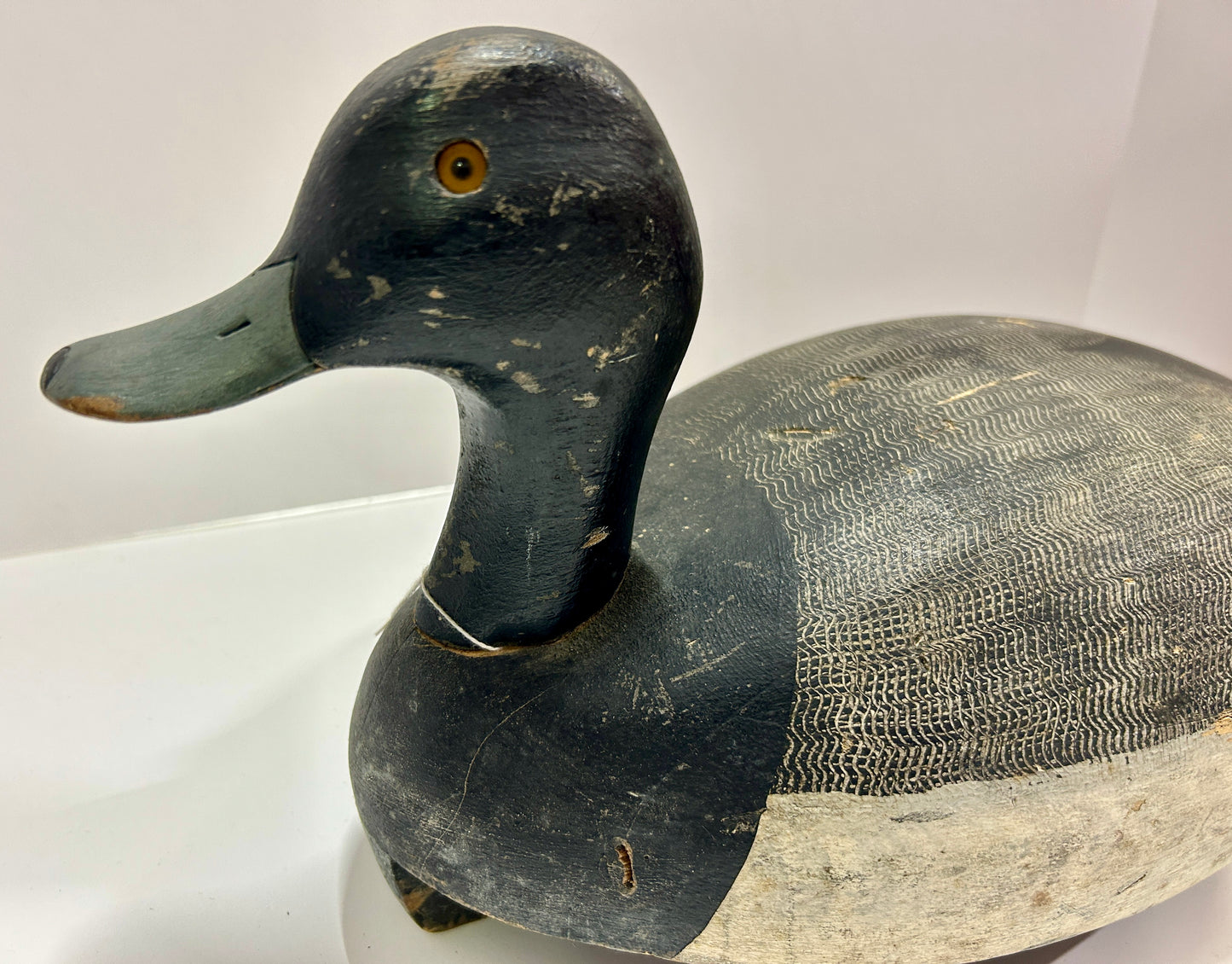 DUCK DECOY CARVER KEN HARNS NEW YORK MAKER