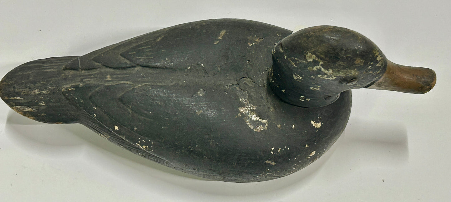 DUCK DECOY BLACK WITH RAISED  FEATHERS