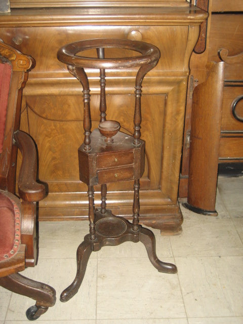 ANTIQUE 1700's WIG STAND WASH STAND