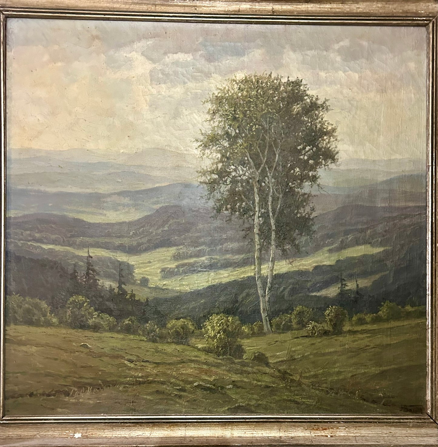 HANS BAUER 1883-1967 OIL PAINTING OF LANDSCAPE