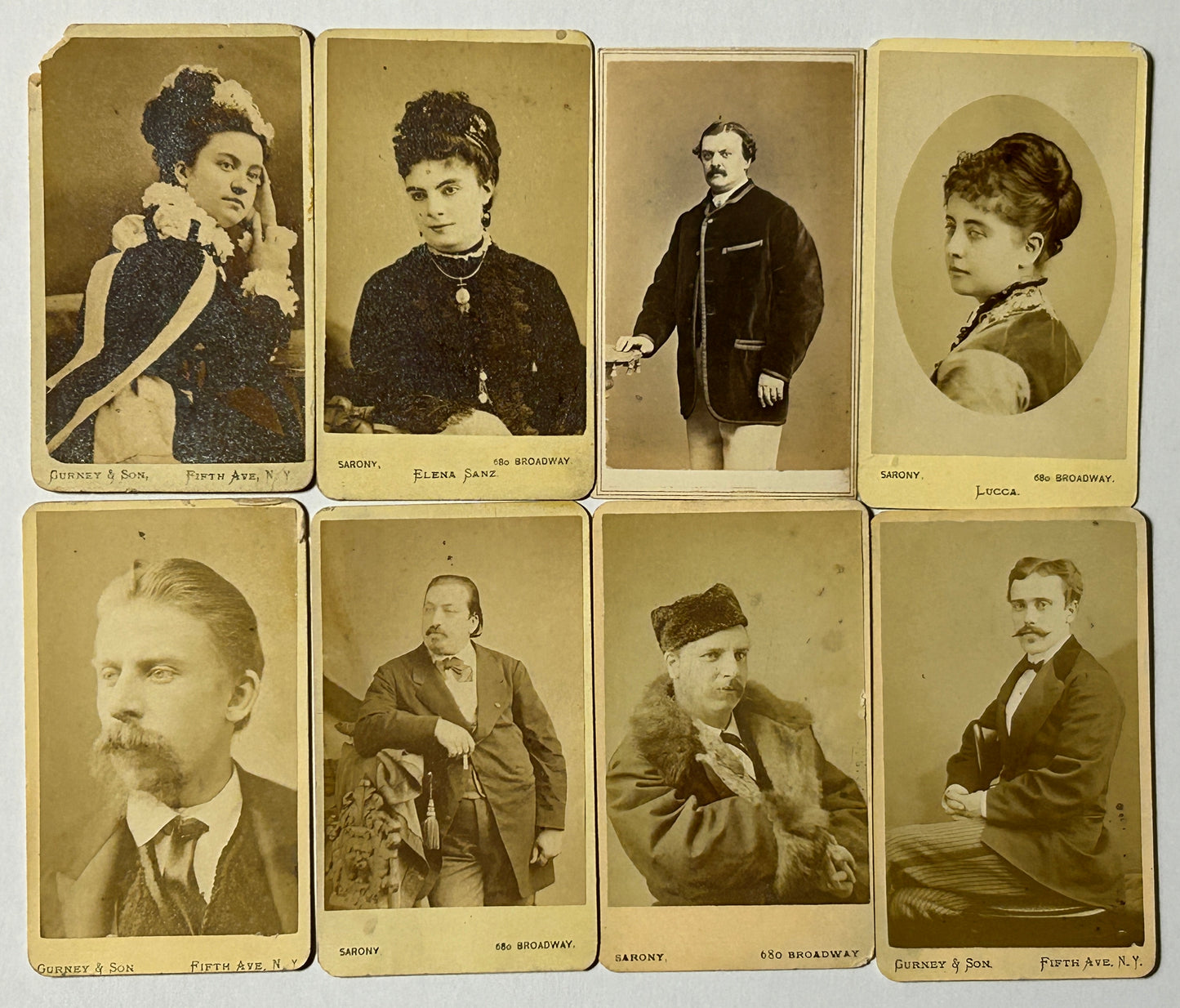 ANTIQUE CDV PHOTOGRAPHS GROUP OF FAMOUS ACTORS & ACTRESSES, ETC.