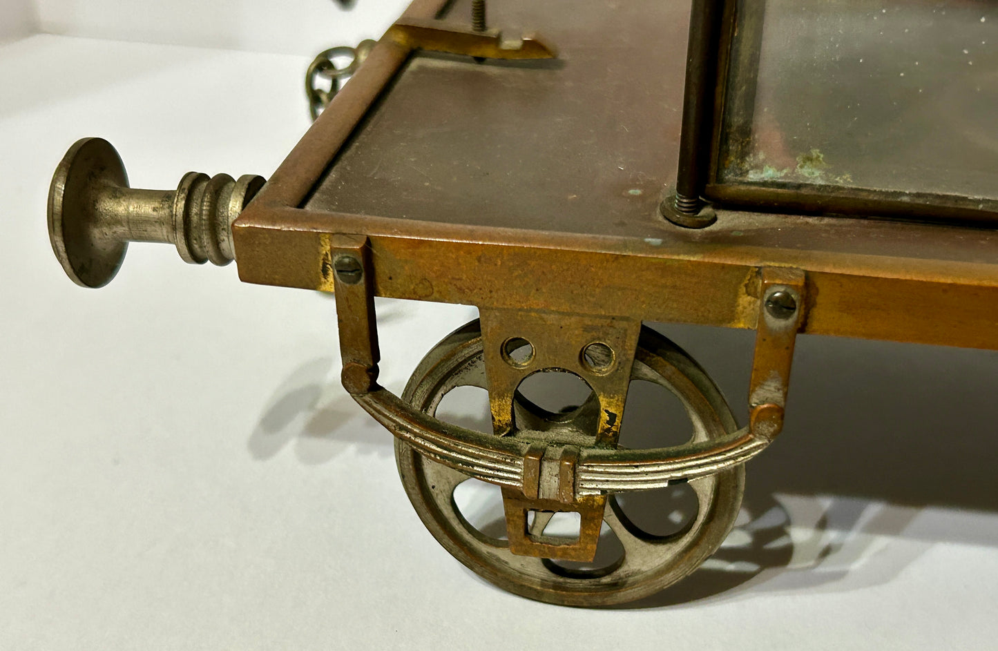 ANTIQUE CIGAR HUMIDOR ? SHAPED LIKE RAILROAD CAR