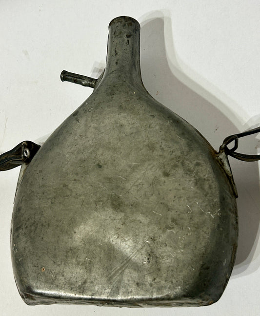 ANTIQUE FRENCH TIN MILITARY CANTEEN