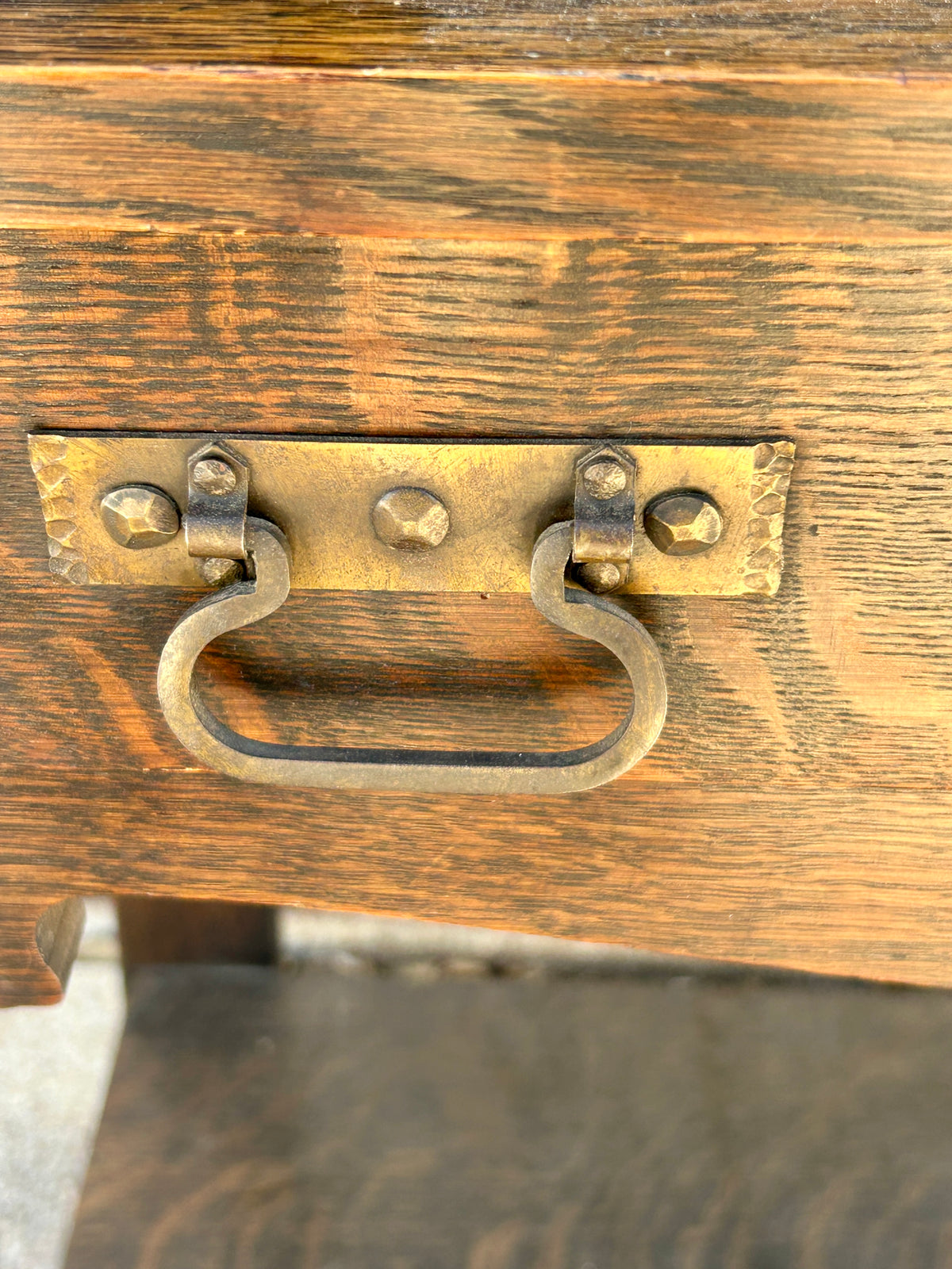 MISSION OAK DROP FRONT ANTIQUE DESK