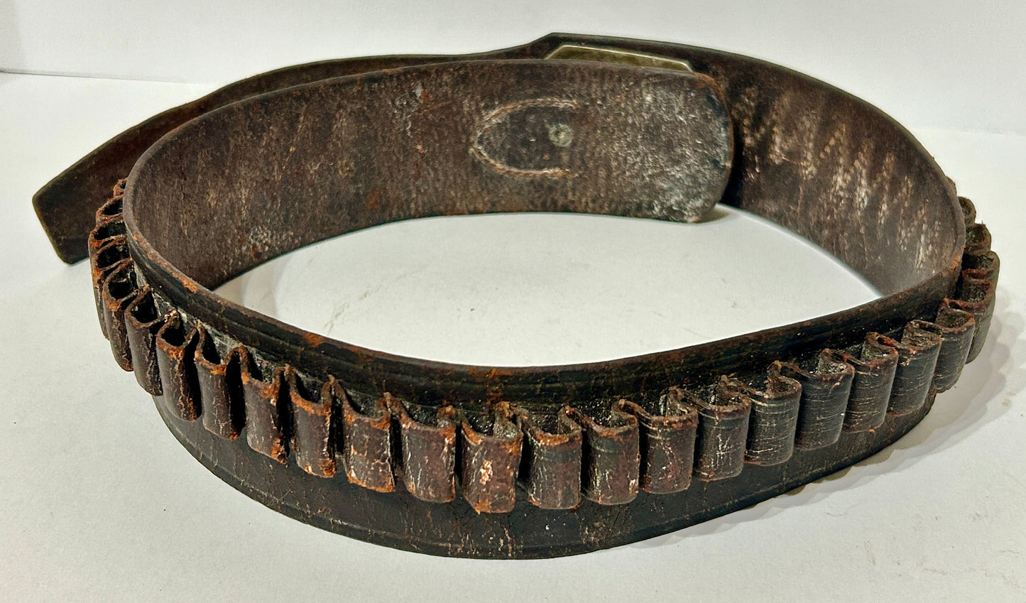 GUN CARTRIDGE EARLY LEATHER BELT