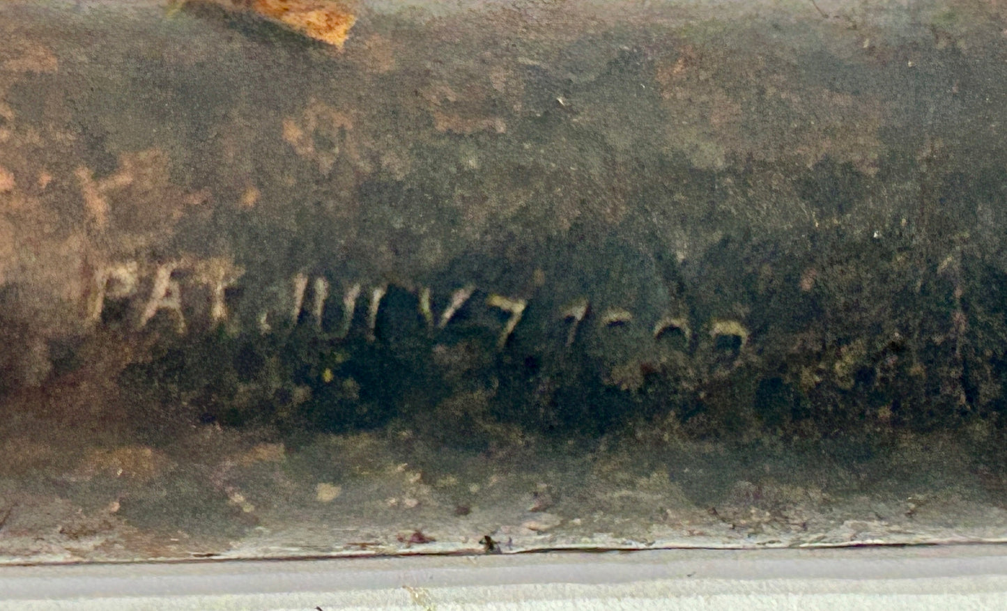 ANTIQUE LEATHER AND IRON SAP DATED JULY 7, 1900