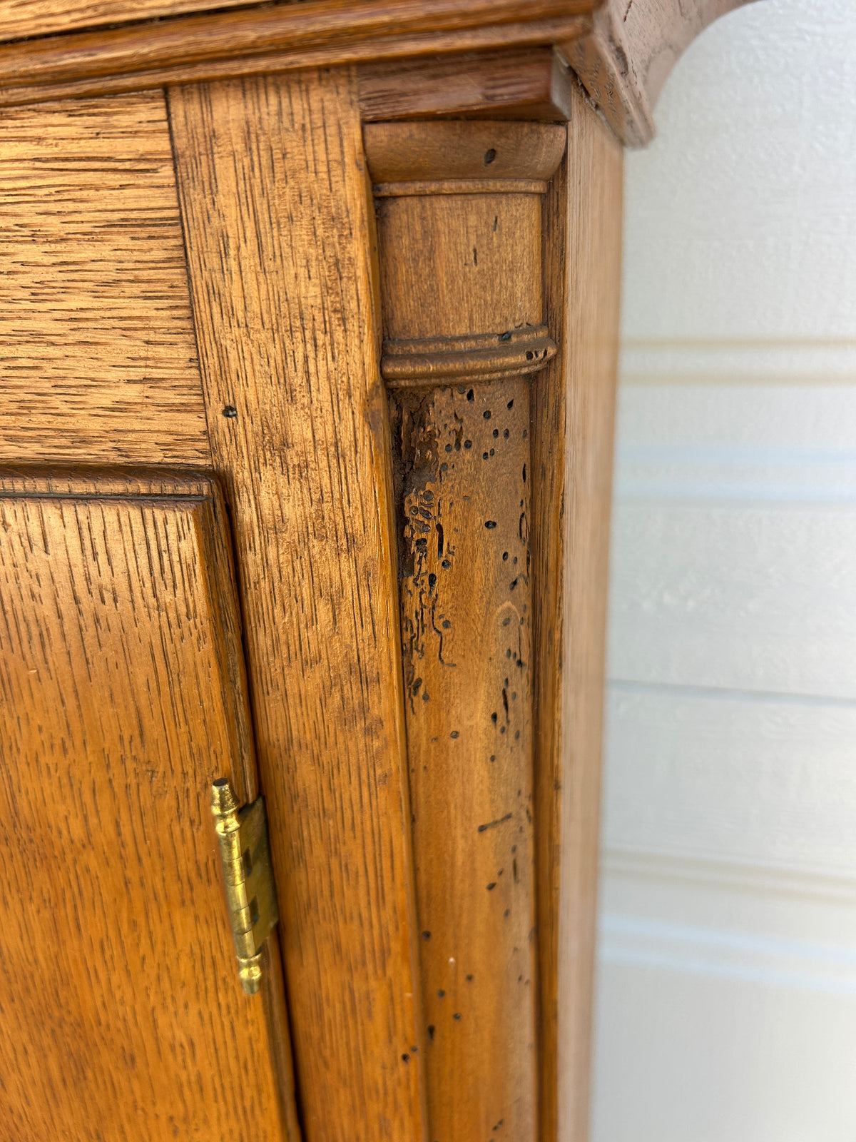 ANTIQUE GRANDFATHER CLOCK FROM EARLY 1800'S WITH FANTASTIC PAINTED DIAL