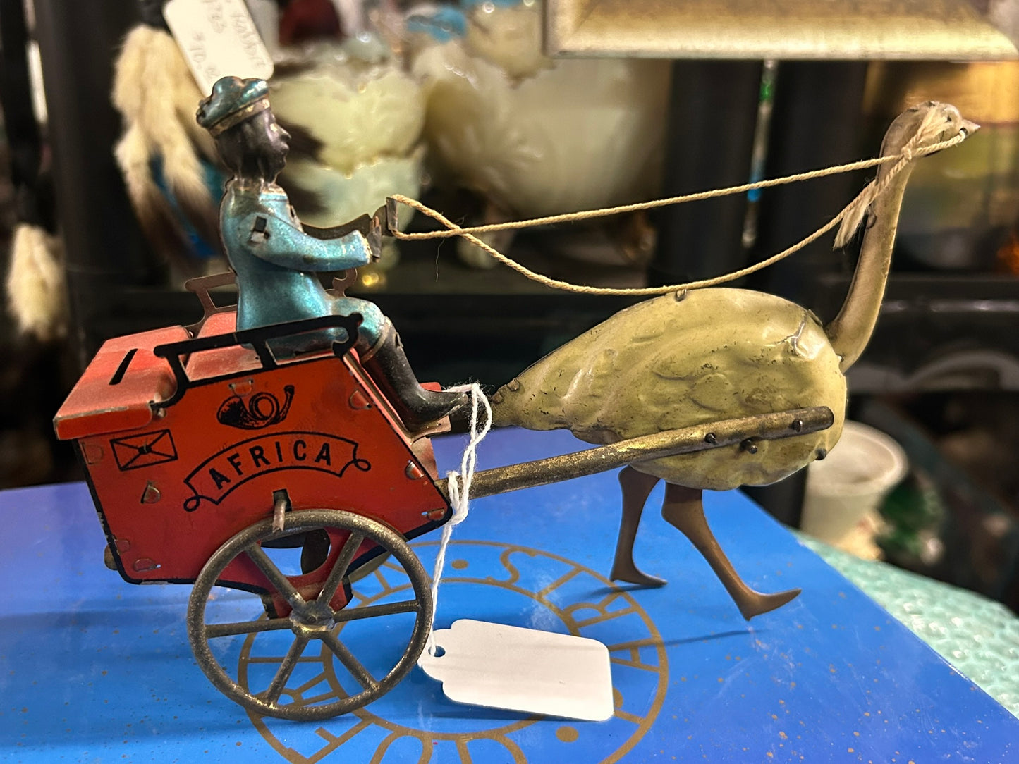 ANTIQUE LEHMAN TOY WIND UP "AFRICA" NEAR MINT TOY