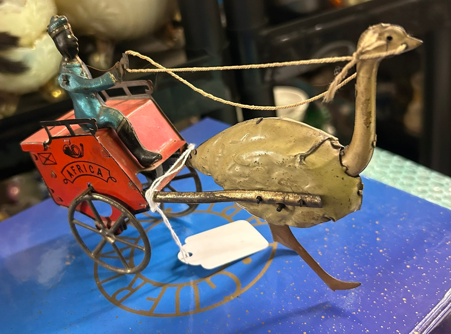 ANTIQUE LEHMAN TOY WIND UP "AFRICA" NEAR MINT TOY