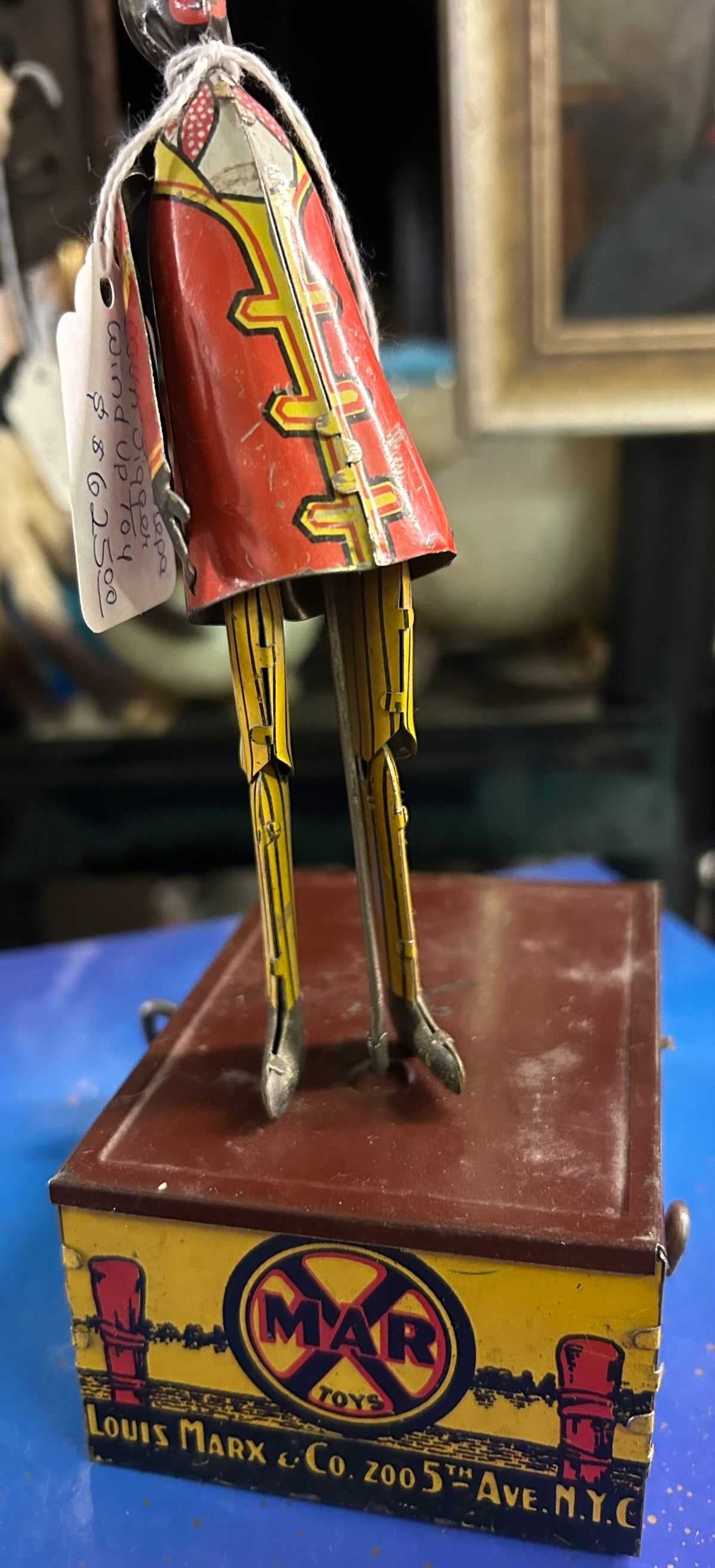 MARX ANTIQUE JIGGER WIND UP TOY DANCER
