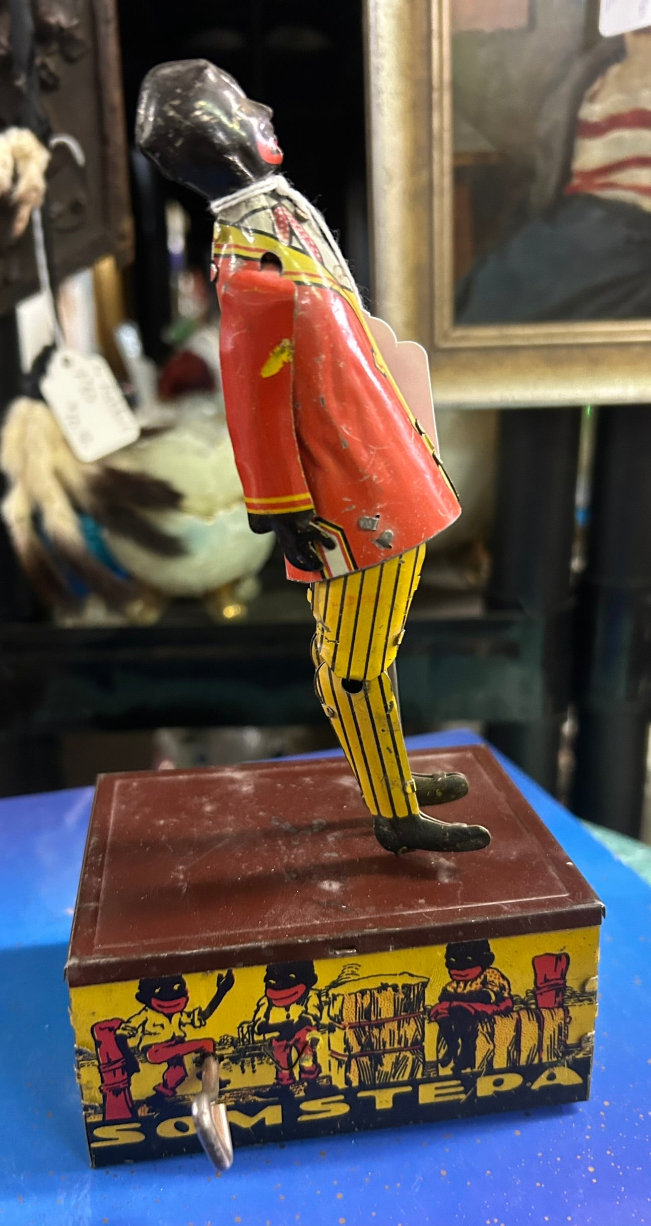 MARX ANTIQUE JIGGER WIND UP TOY DANCER