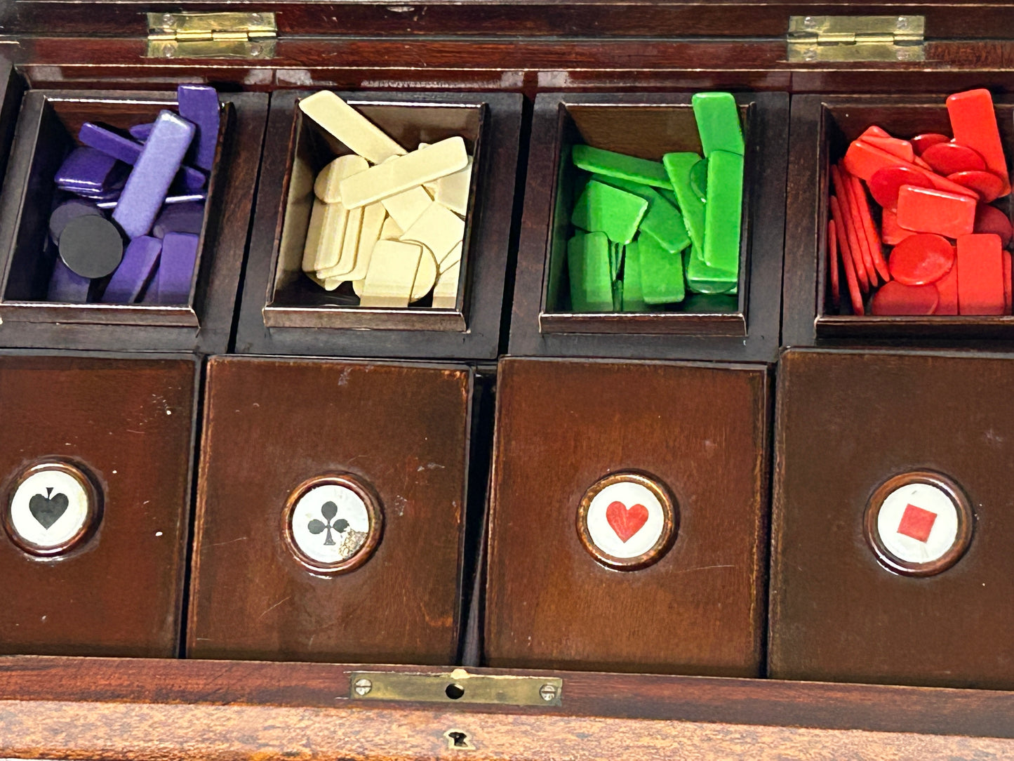 ANTIQUE CARD COUNTERS BOXED SET