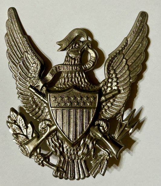 1881 ARMY U.S. INFANTRY SILVER HELMET PLATE
