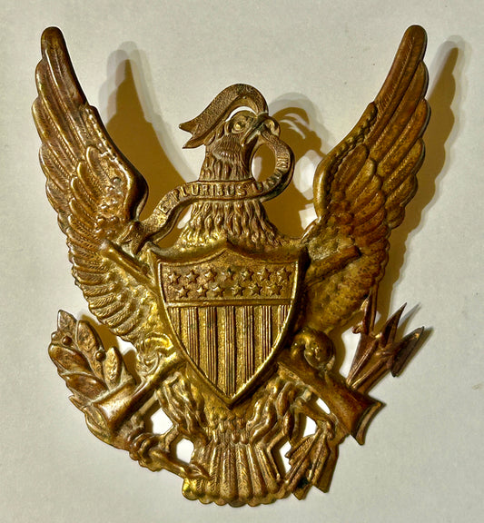 1881 ARMY INFANTRY U. S. BRASS HELMET PLATE