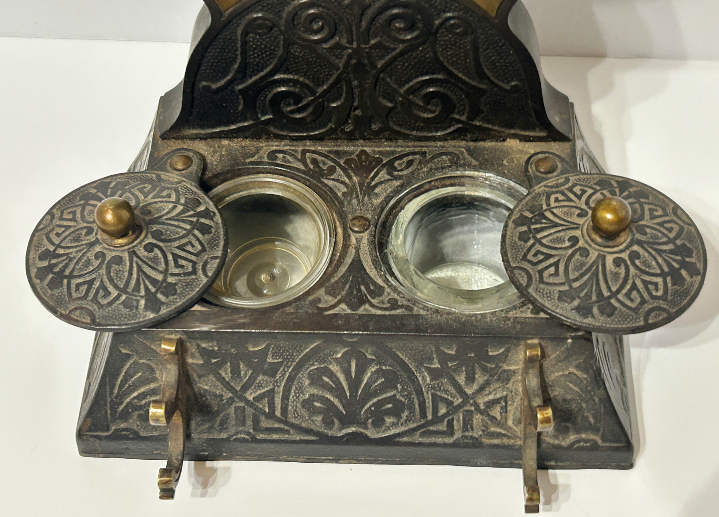 CAST IRON INKWELL WITH POSTAL SCALE