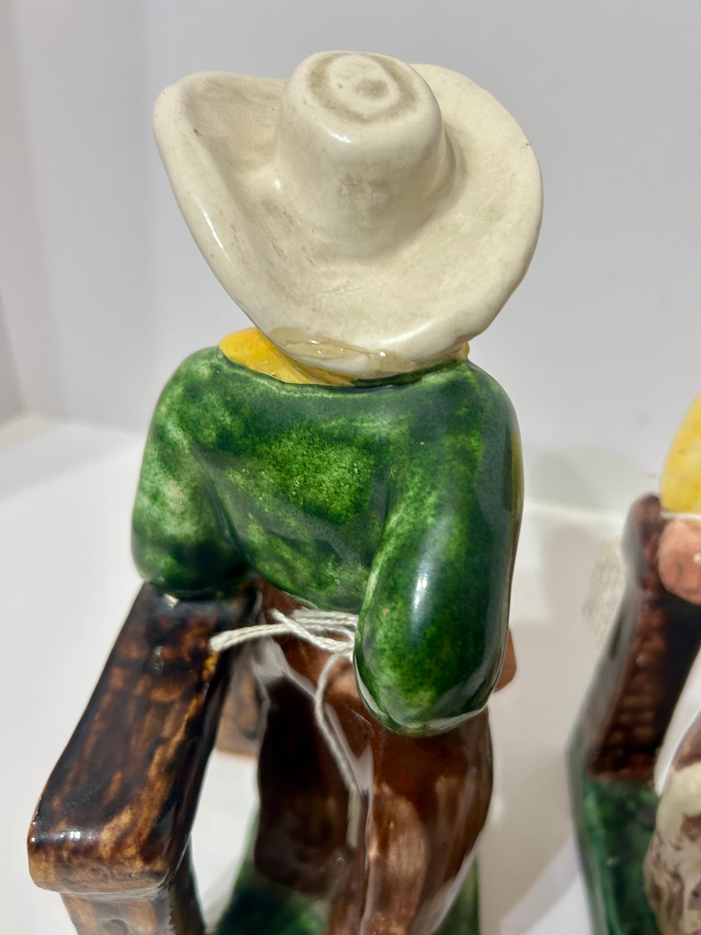 CERAMIC PAIR OF COWBOY FIGURES BY IVAR OF HOLLYWOOD
