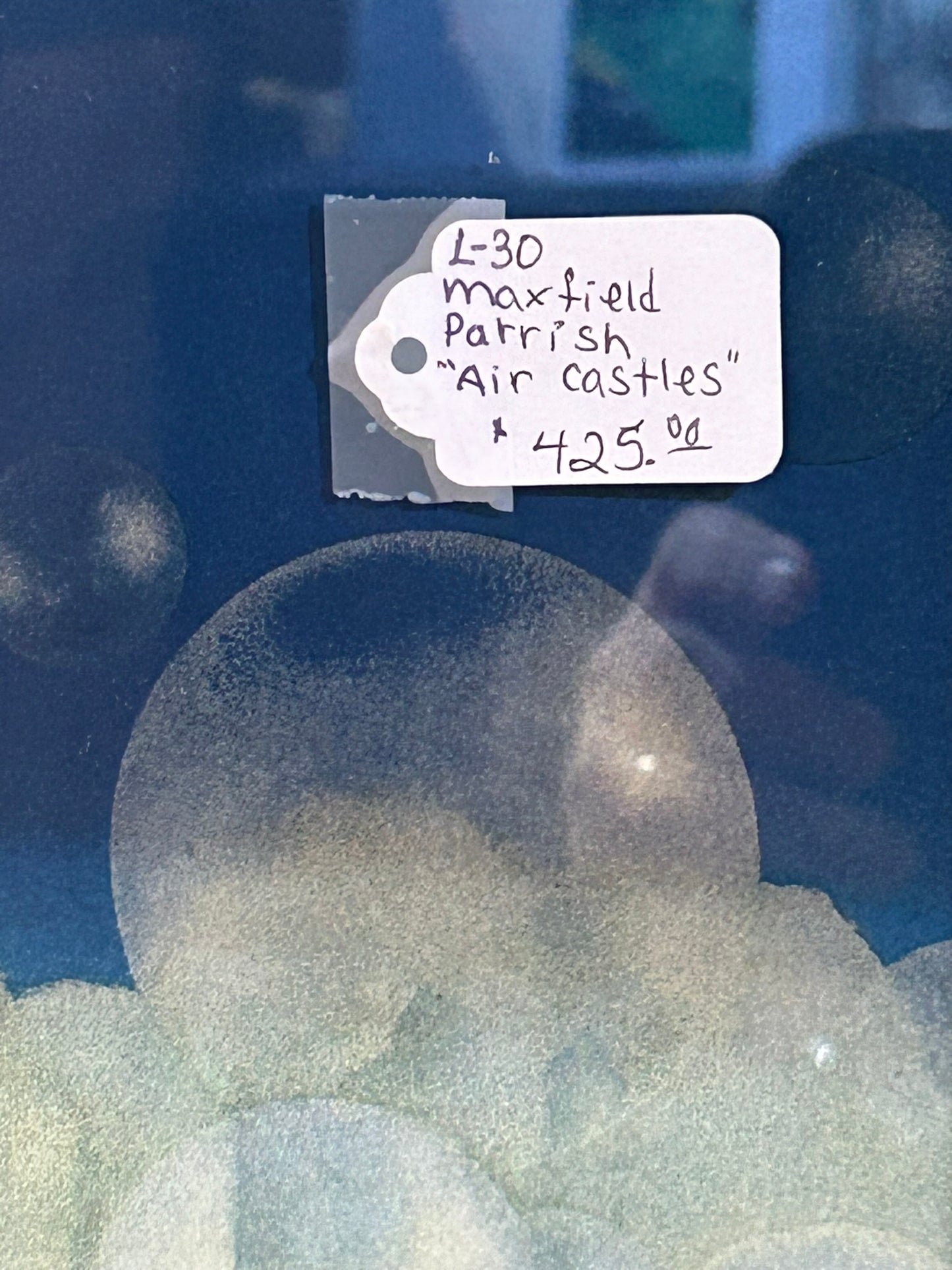 MAXFIELD PARRISH AUTHENTIC PRINT "AIR CASTLES"