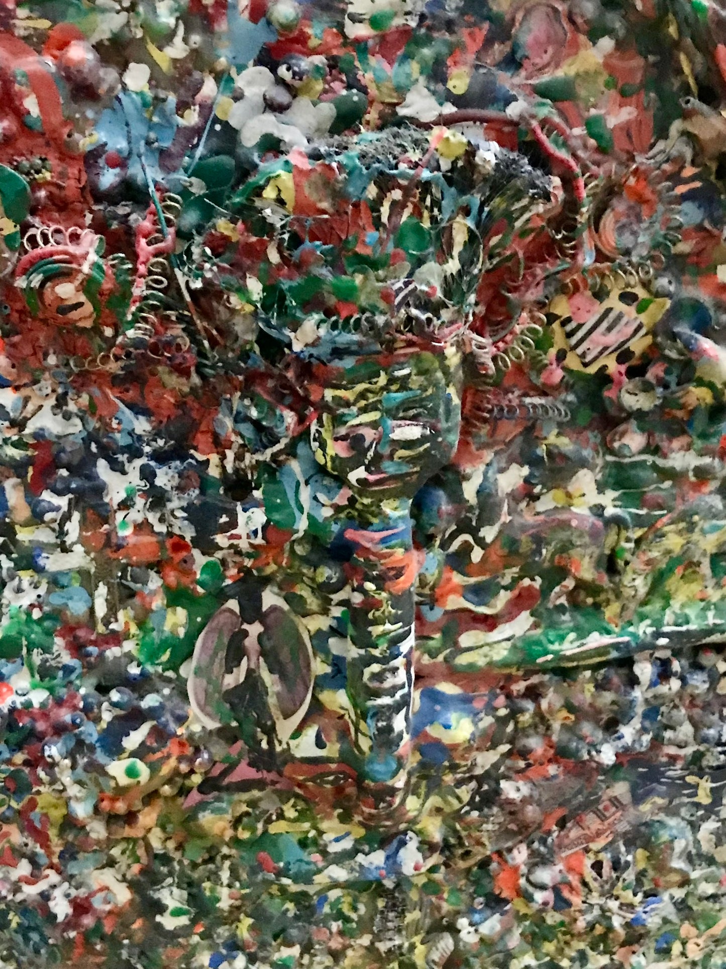 DOC. SPELLMON OUTSIDER ARTIST PAINTING "MEMORIAL TO BLACK SEMINOLES"