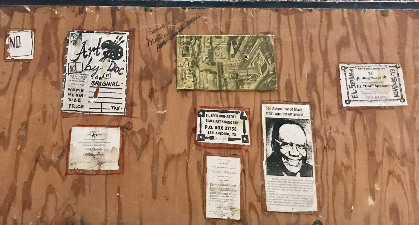 DOC SPELLMON ORIGINAL OUTSIDER ARTIST PAINTING