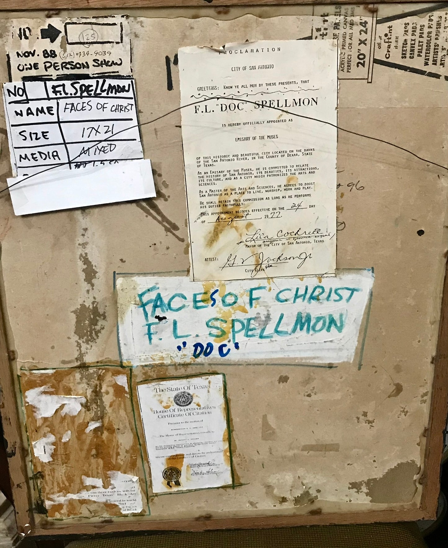 DOC SPELLMON OUTSIDER ARTIST ORIGINAL PAINTING