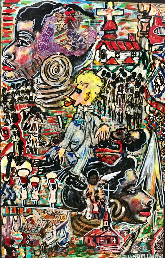 DOC SPELLMON OUTSIDER ARTIST ORIGINAL PAINTING