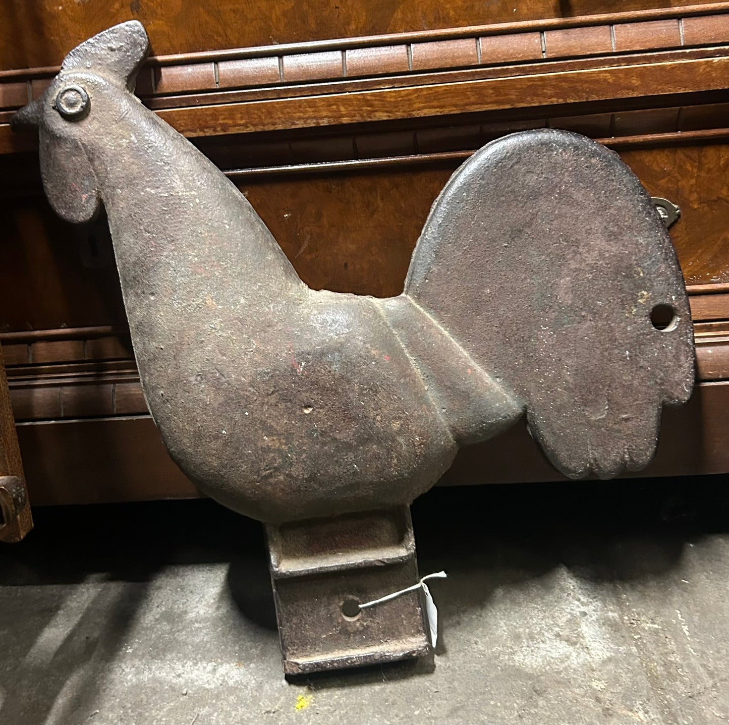 ELGIN ROOSTER ANTIQUE WINDMILL WEIGHT DOUBLE EYE BARNACLE #51