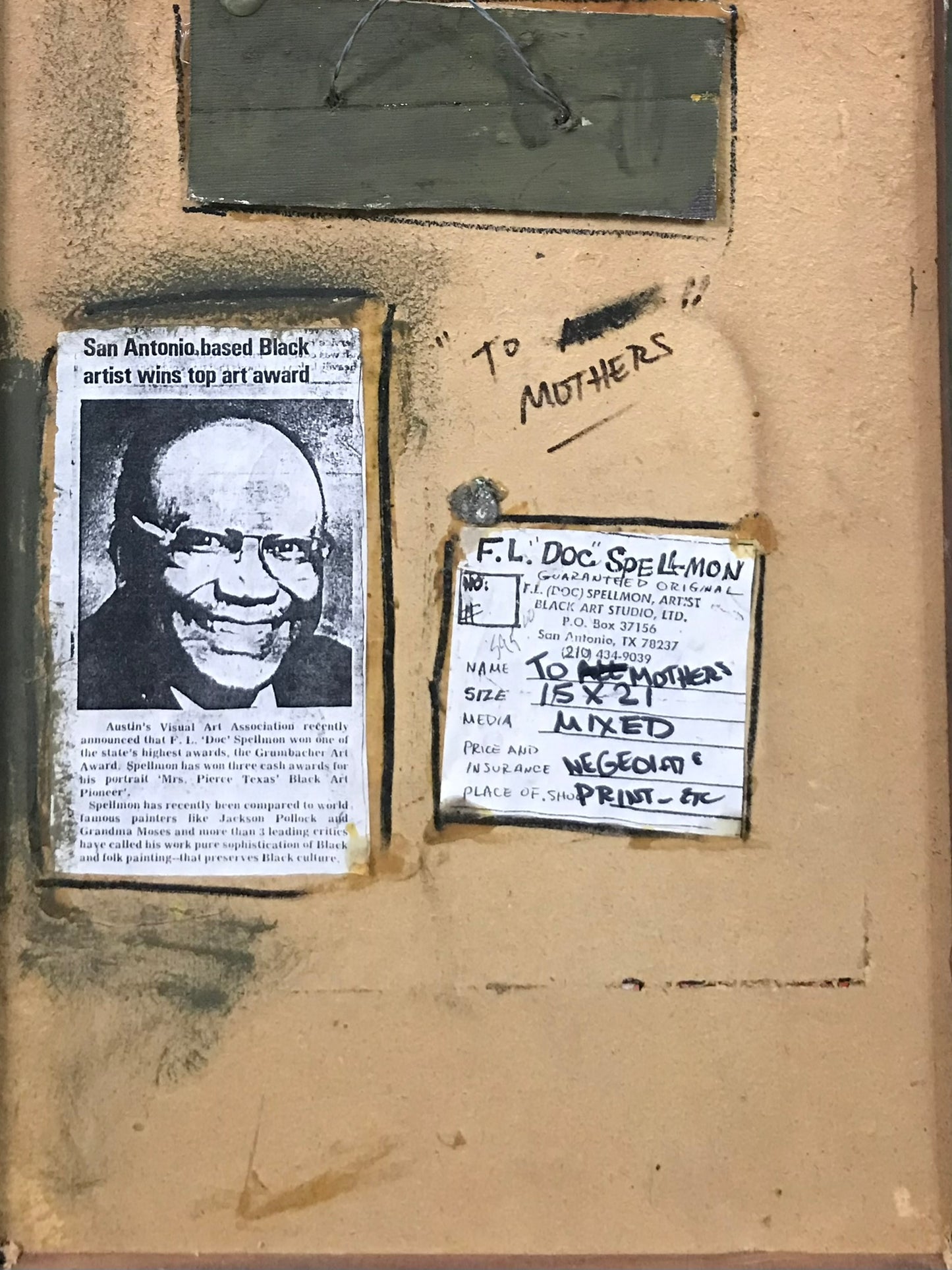 DOC SPELLMON OUTSIDER ARTIST ORIGINAL PAINTING